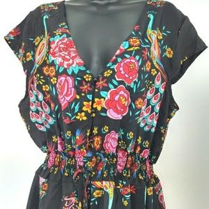 Beautiful Peacock Pattern Dress